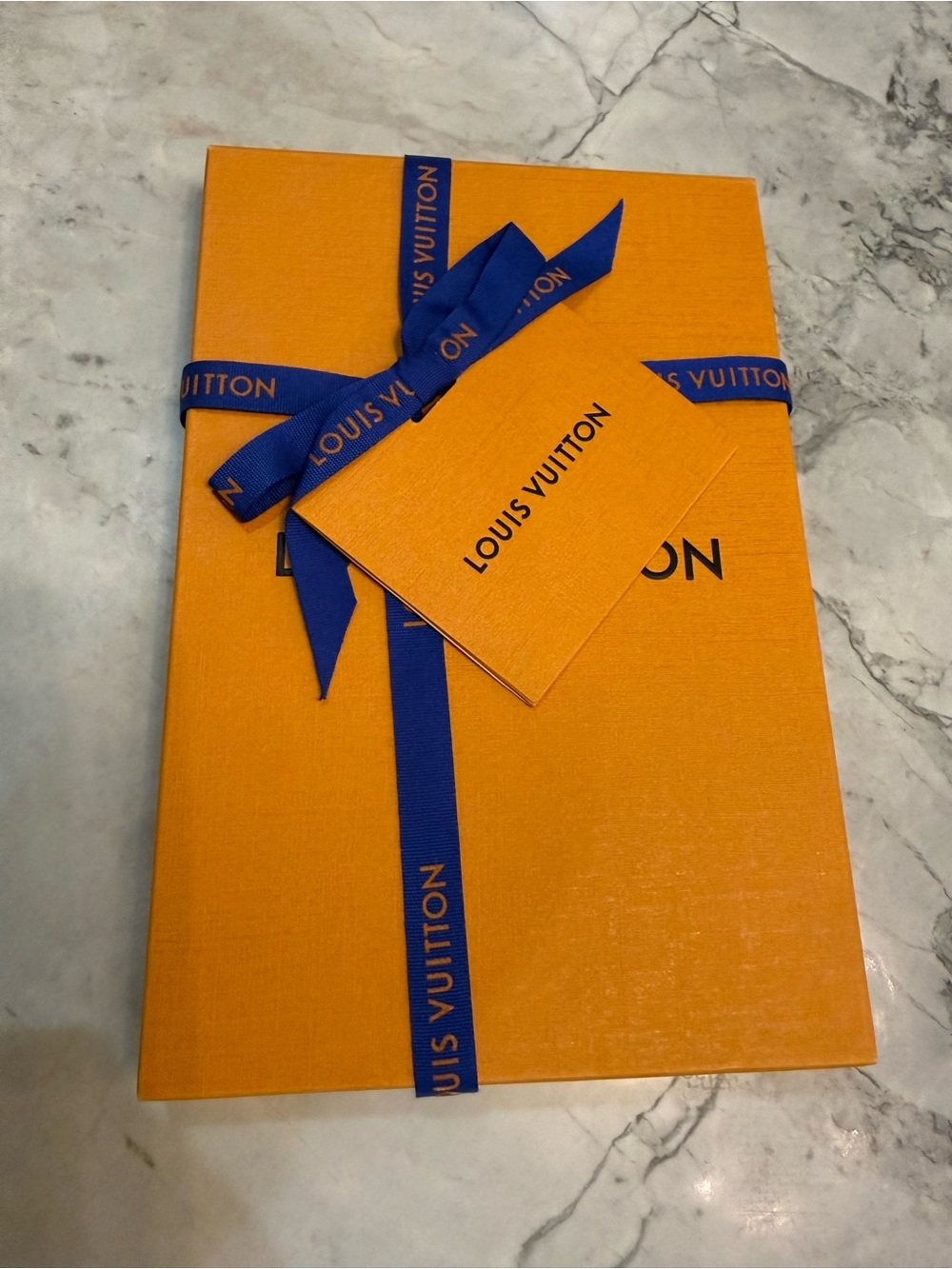 Louis Vuitton Gift Box w Ribbon, Blank Gift Note/Envelope Boutique Fresh!